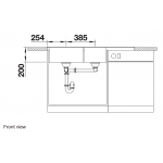 Blanco NAYA 8S 德國製左雙盆廚房水槽 (巧克力色)