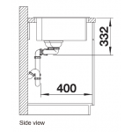 Blanco NAYA 8S 德國製左雙盆廚房水槽 (巧克力色)