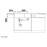 Blanco NAYA 8S 德國製左雙盆廚房水槽 (咖啡色)