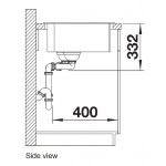 Blanco NAYA 8S 德國製左雙盆廚房水槽 (咖啡色)