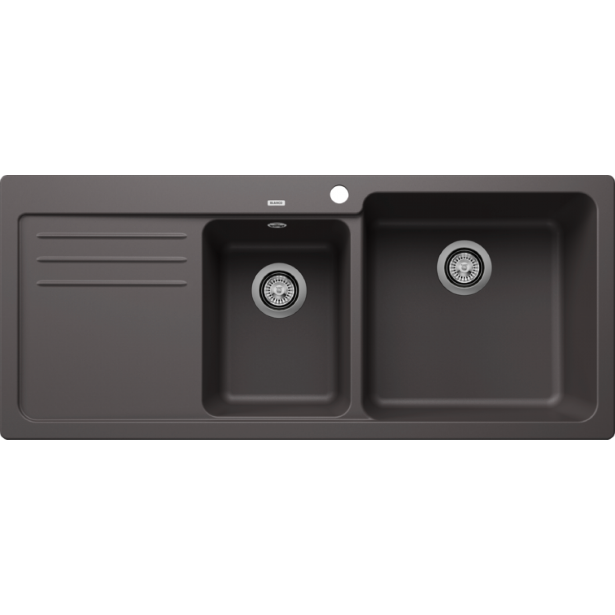 Blanco NAYA 8S 花崗岩石廚房右雙盆昇盤 (炭石灰色 Rock Grey)