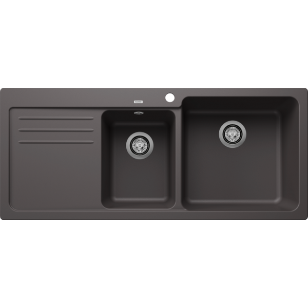 Blanco NAYA 8S 花崗岩石廚房右雙盆昇盤 (炭石灰色 Rock Grey)
