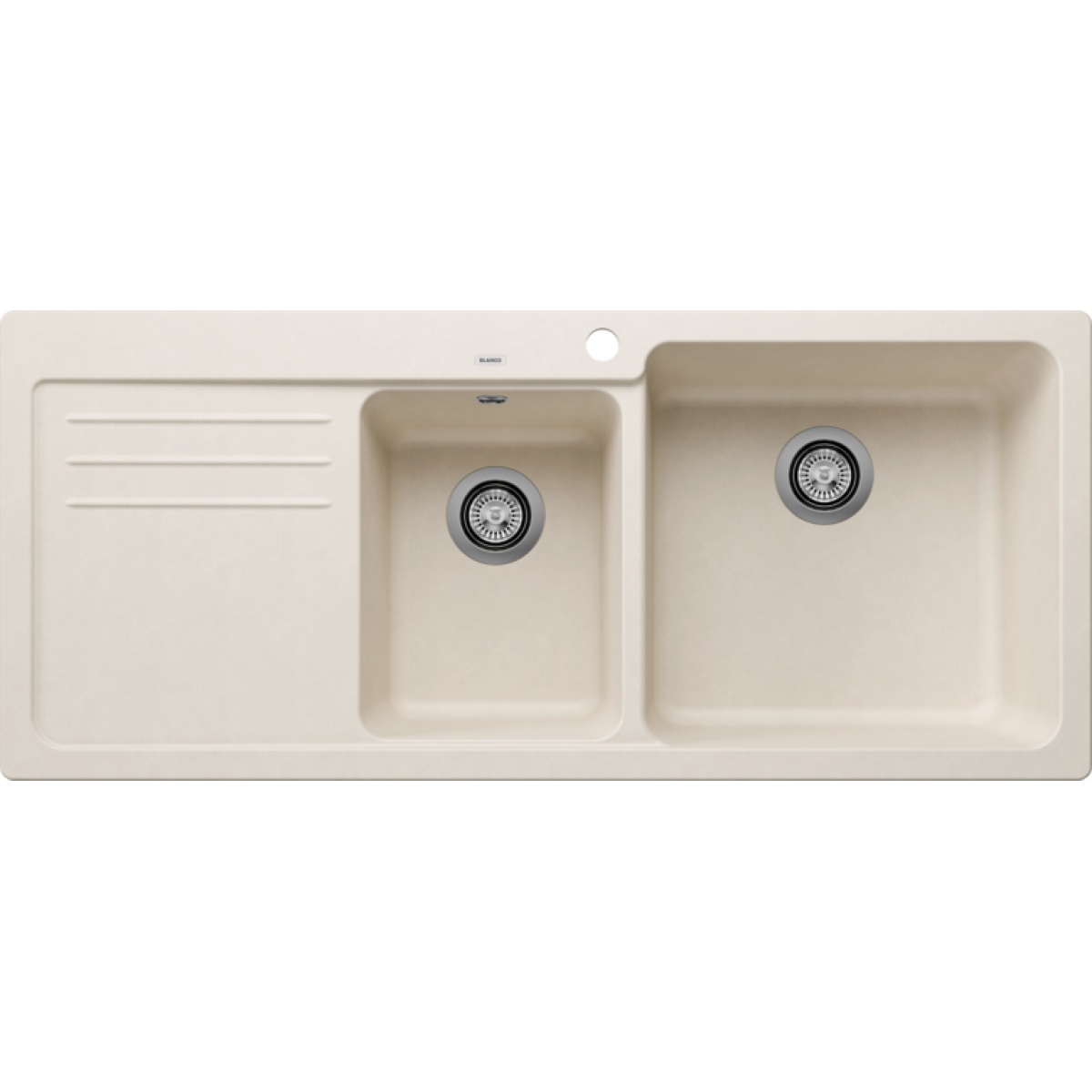 Blanco NAYA 8S 花崗岩石廚房右雙盆昇盤 (米雅白色 Soft White)