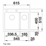 Blanco PLEON 6 Split 廚房昇盤 (火岩灰色 Volcano Grey) 雙槽
