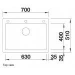 Blanco Pleon 8 廚房昇盤 (523052, 咖啡色)
