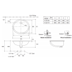 Kohler K-2211X-0 CAXTON 19吋 橢圓形檯下式面盆 - 簡潔流線，輕鬆清潔