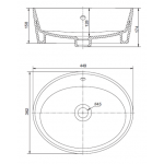 Kohler K-2965T-0 Tresham 橢圓形台上式浴室面盆 - 簡約光滑，易於清潔
