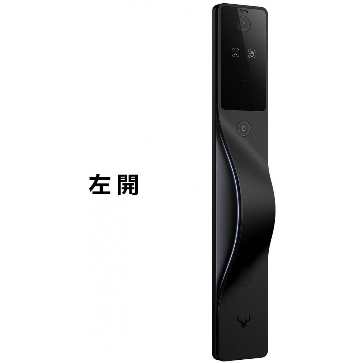 Lockin 鹿客 V5 Max 掌靜脈智能電子門鎖 (左開, 黑色)