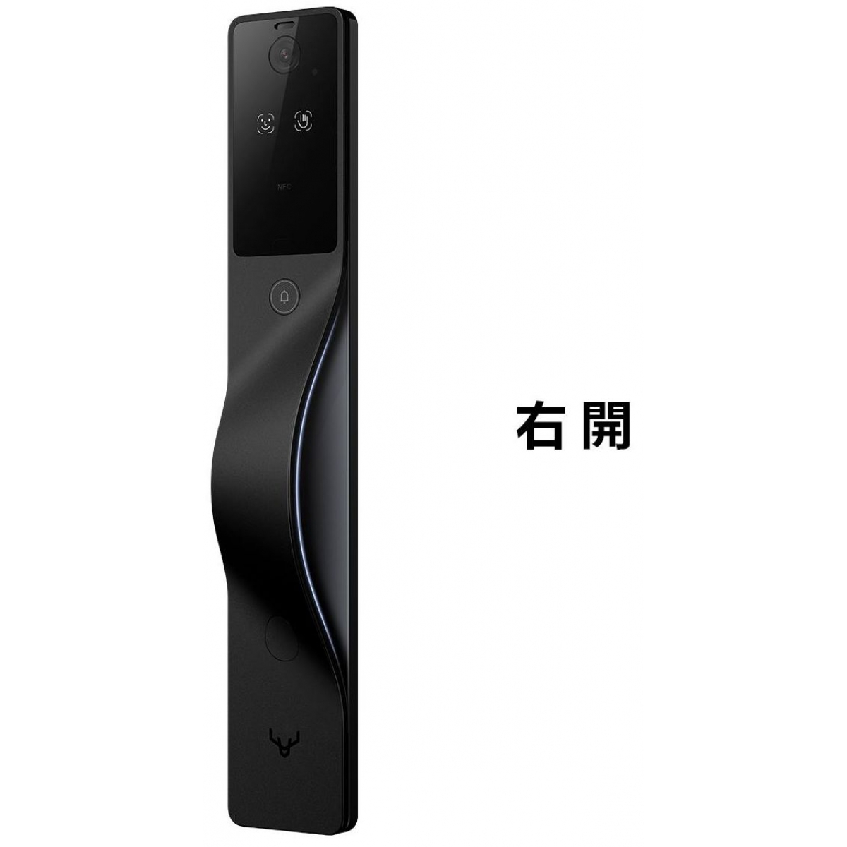 Lockin 鹿客 V5 Max 掌靜脈智能電子門鎖 (右開, 黑色)