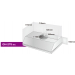 ATHENS 金雅典 GH-278IEC 抽油煙機：雙摩打，13.8m³/min強勁排風