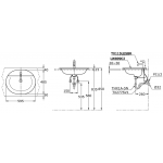 TOTO LW899CJ 檯面式洗手盆 - 流線型時尚，595x485mm