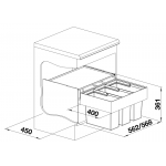Blanco 518724 Select 60/3 垃圾分類裝置