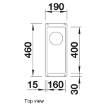 Blanco Subline 160-U 廚房台下單星盆 (巧克力色/隱形溢水口)