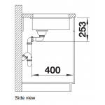 Blanco Subline 160-U 廚房台下單星盆 (巧克力色/隱形溢水口)