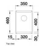 Blanco Subline 320-U 廚房台下單星盆 (火岩灰色/隱形溢水口)