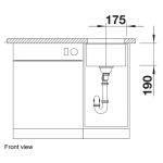 Blanco Subline 320-U 廚房台下單星盆 (火岩灰色/隱形溢水口)