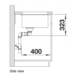 Blanco Subline 350/350-U 廚房台下雙星盆 (咖啡色/隱形溢水口)