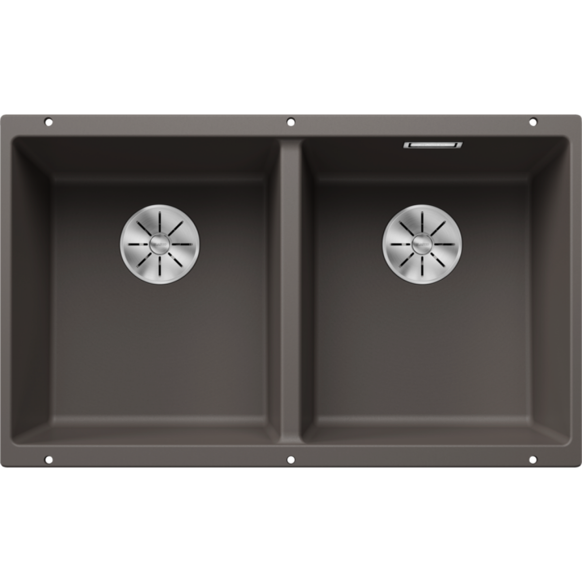 Blanco Subline 350/350-U 廚房台下雙星盆 (火岩灰色/隱形溢水口)