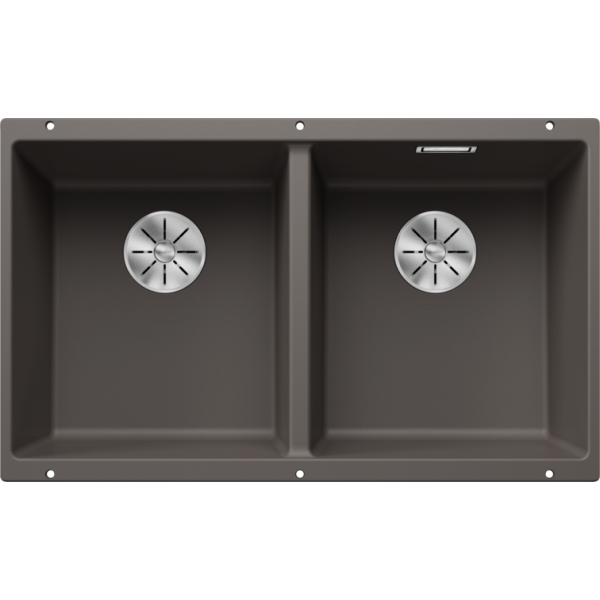 Blanco Subline 350/350-U 廚房台下雙星盆 (火岩灰色/隱形溢水口)