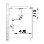 Blanco 527585 Adira 45 S 花崗岩廚房昇盤 (黑色)