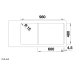 Blanco 527603 Adira 6 S 花崗岩廚房昇盤 (炭石灰色)