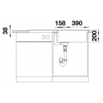 Blanco 527618 Adira XL 6 S 花崗岩廚房昇盤 (瀝青色)