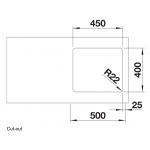 Blanco 522963 Andano 450-U 不鏽鋼廚房昇盤