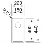 Blanco 521565 Claron 180-U 不鏽鋼廚房昇盤