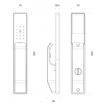 Moorgen T9系列 Swarovski 水晶按鈕 貓眼智能電子門鎖 (超跑綠)