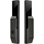 Moorgen 摩根 T9系列 Swarovski 水晶按鈕 貓眼智能電子門鎖 (雪花銀)