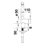 Blanco 527733 Linus-S 廚盆水龍頭 (PVD Satin Dark Steel)