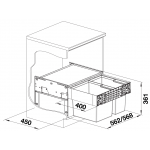 Blanco 526203 Select II 60/2 垃圾桶