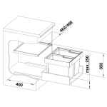 Blanco 521469 Flexon II 50/2 垃圾桶