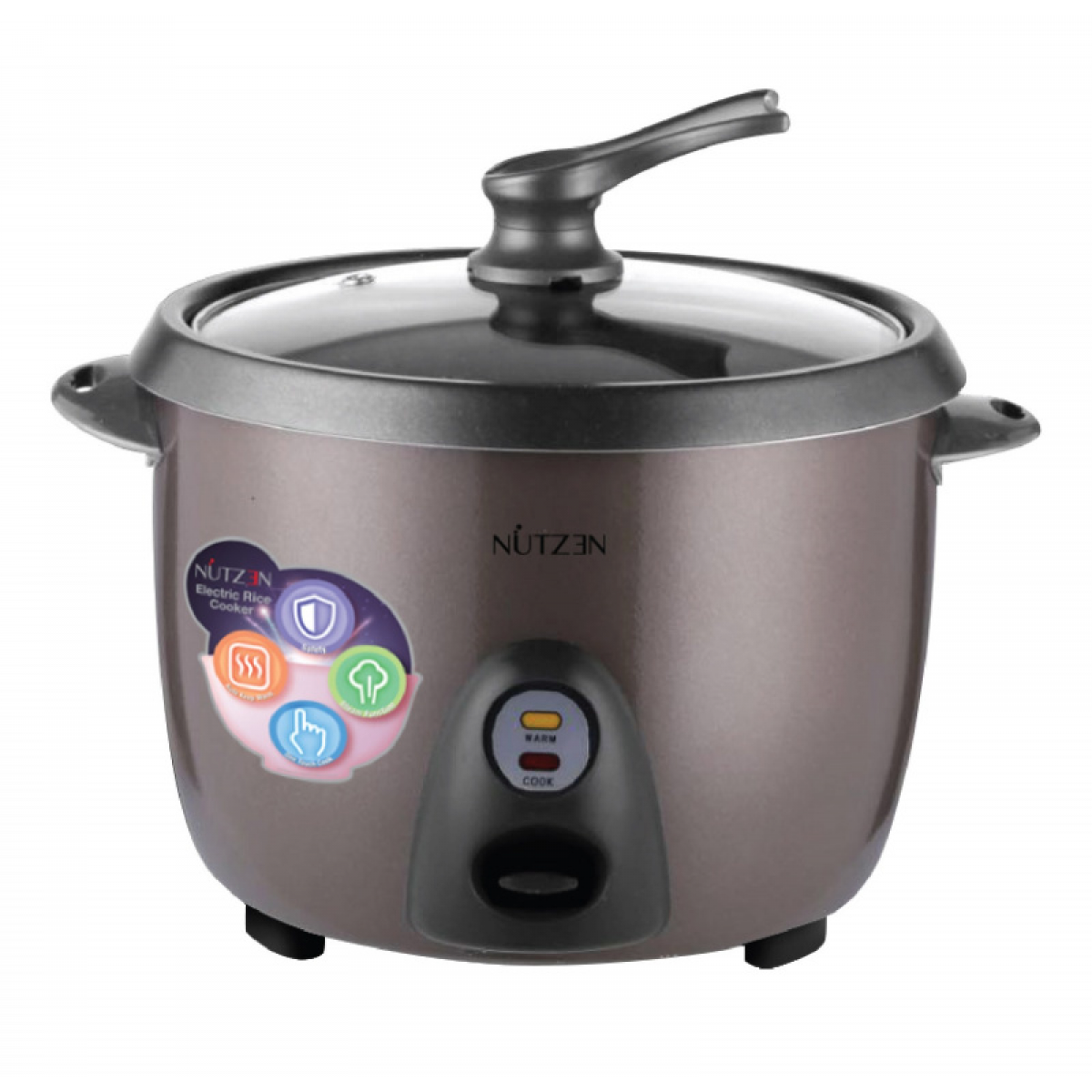 Nutzen 樂斯 NR-28 2.8公升 鈦金傳統電飯煲：特厚不黏內膽、保溫功能、抗菌材質