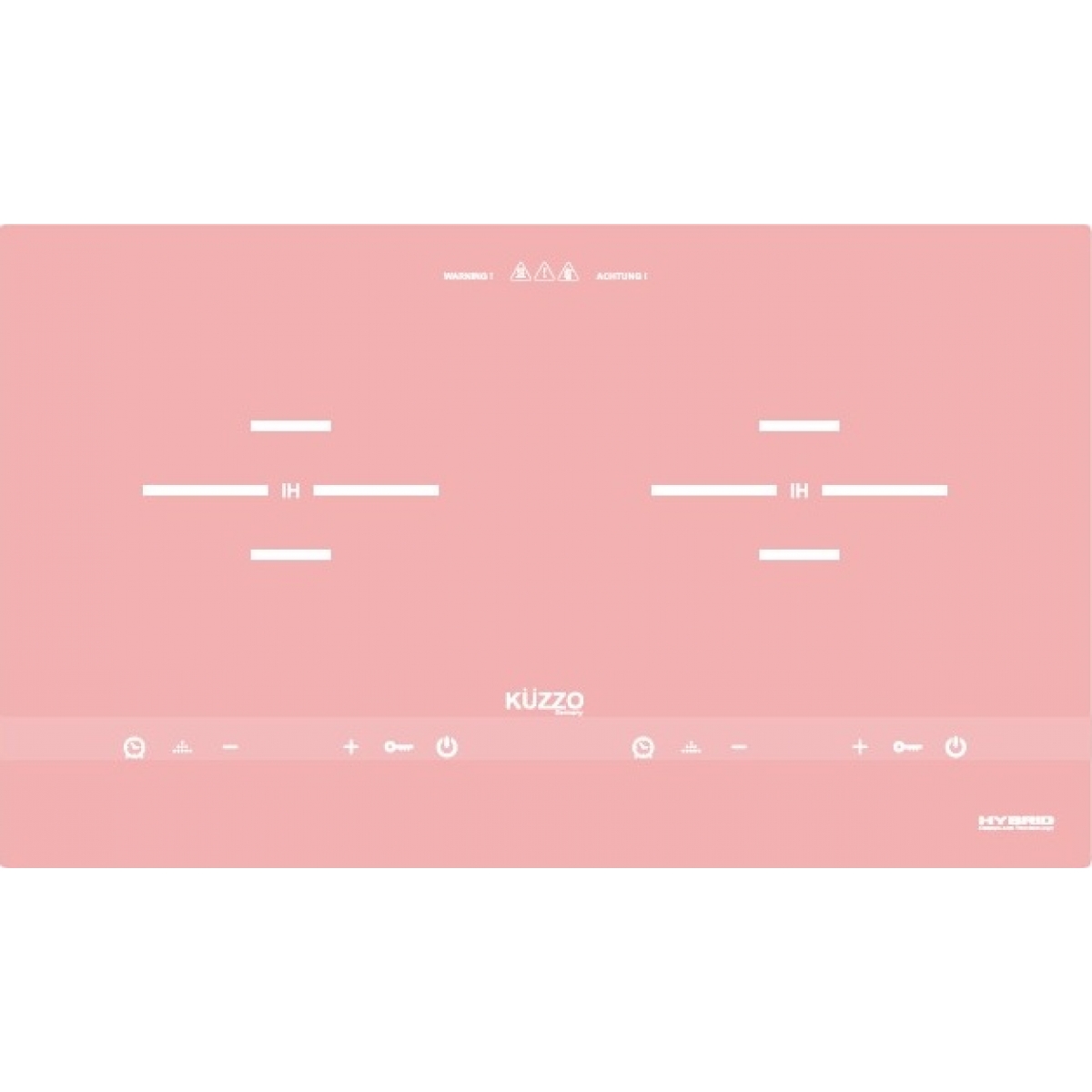 Kuzzo 德國德信 DG-289 73厘米 2800W 嵌入/座檯式 智能雙頭電磁爐 (粉紅色)