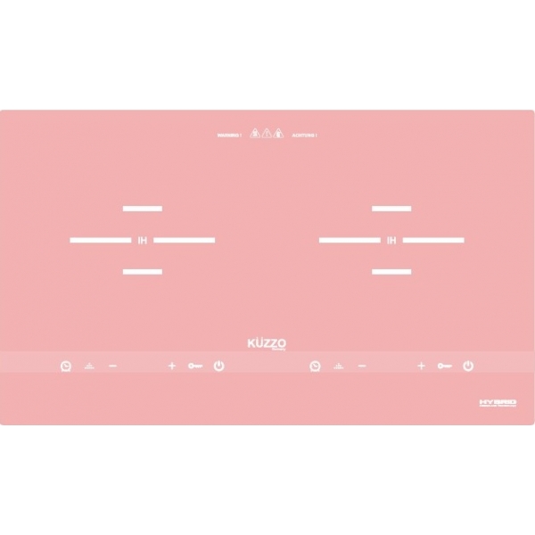 Kuzzo 德國德信 DG-289 73厘米 2800W 嵌入/座檯式 智能雙頭電磁爐 (粉紅色)