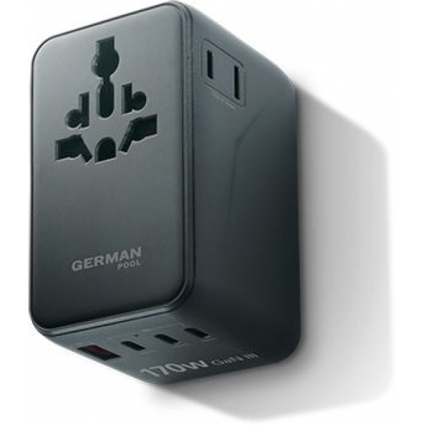 German Pool ULTRA GaN III UTA-PD170W 170W 旅行充電插座 | 多國通用