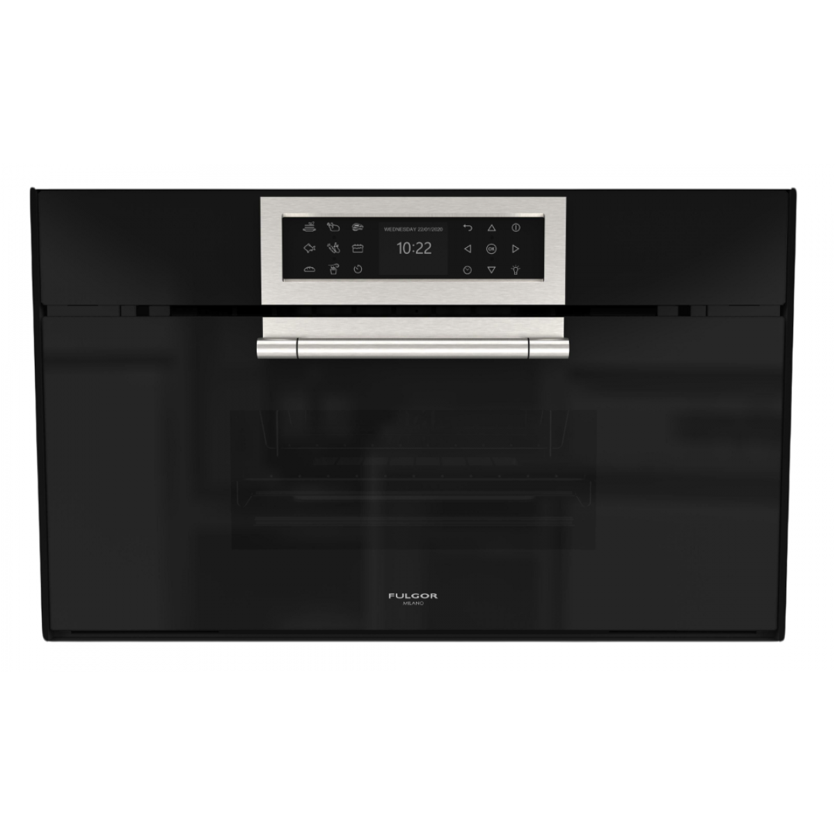 Fulgor FCLSO 7510 TEM BK 45厘米嵌入式蒸焗爐: 34公升、11種功能、AirFry氣炸、Cool Touch門