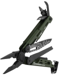 Leatherman SIGNAL折疊多用途工具 (軍綠色): 19合1、打火棒、緊急哨子、金剛石磨刀器