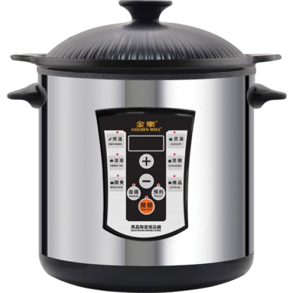Goldenwell 金樂 GBC-135SE 8公升 黑晶陶瓷御品鍋 - 多功能烹調、自動保溫、節能環保