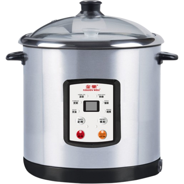 Goldenwell 金樂 GWX-40C 智能不鏽鋼營養鍋 - 10公升，多功能烹調，高效節能