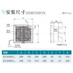 Mitsubishi Electric 三菱電機 EX-25SKC7T 10吋方型抽氣扇 (白色)
