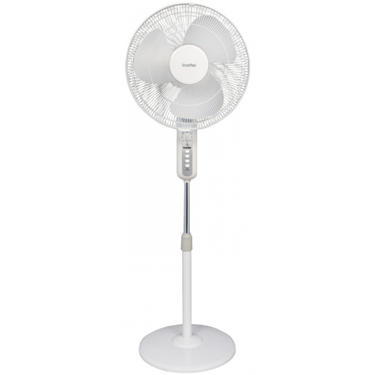 Imarflex 伊瑪 IFS-40S2 『素鋼。白』16吋機械式金屬座地扇