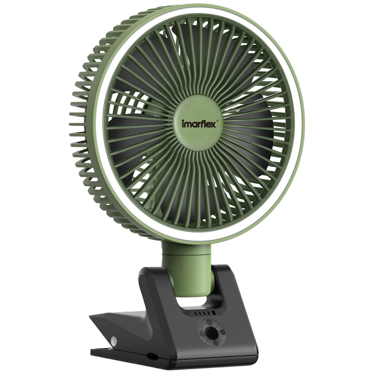 Imarflex 伊瑪 IFC-08DG 『日和。翠』7.9吋充電式檯夾多用扇