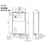 櫻花 SAKURA H120RFL-TG 12公升煤氣恆溫熱水爐：數碼恆溫、即開即熱、台灣製造