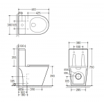 Walrus WR-120700 相連式漩渦沖水自由咀座廁
