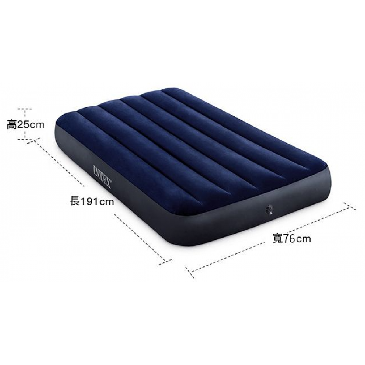 OneTwoFit ET052601 INTEX充氣床墊 (單人 76x191x25cm) OneTwoFit ET052601 INTEX充氣床墊 (單人 76x191x25cm)