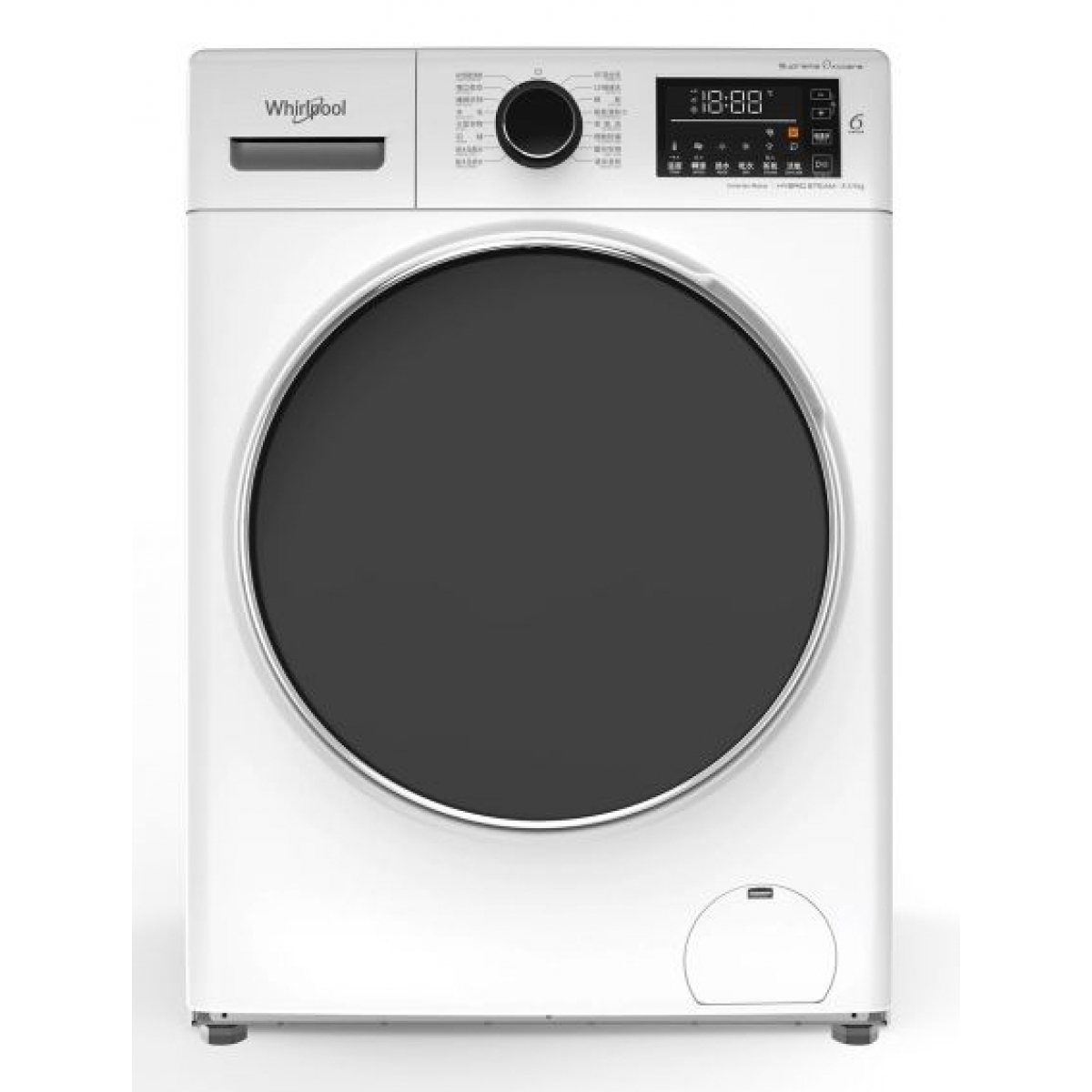 WHIRLPOOL 惠而浦 WWHB485602GW 纖薄前置式洗衣乾衣機 8.5/6公斤 - 蒸氣活氧技術, 第6感智能護色, ZEN 變頻摩打