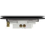 Schneider Electric NUX31_1_JB Unica X 16AX單位單控開關掣 (曜石黑/不銹鋼面板)