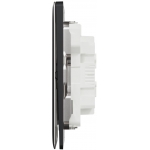 Schneider Electric Unica X 16AX 兩位單控開關掣 (石墨灰)